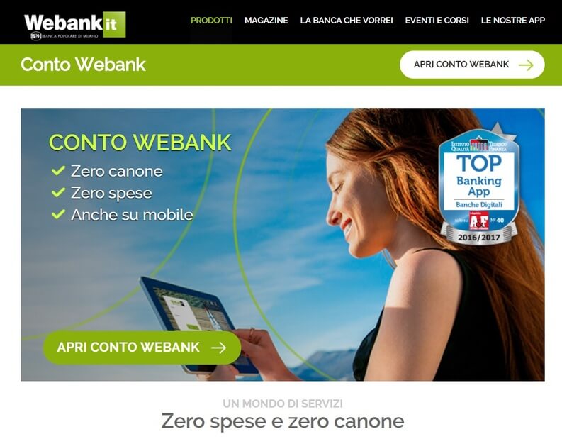 conto webank