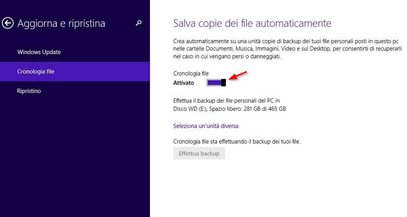 cronologia file windows 8.1