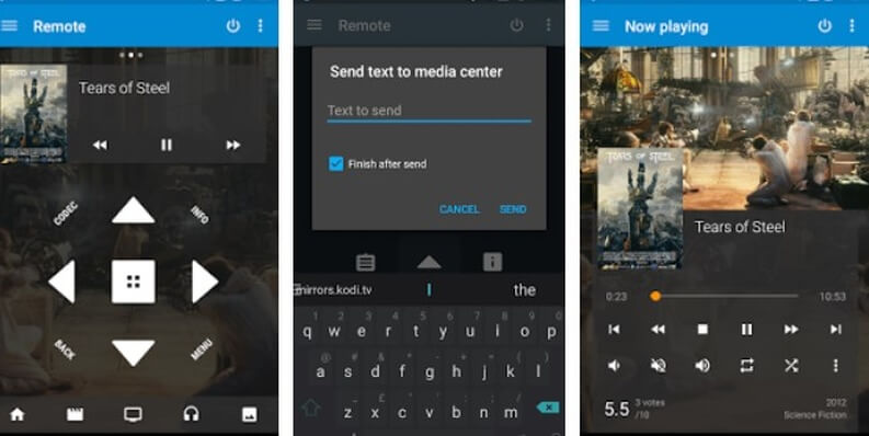 telecomando Kodi
