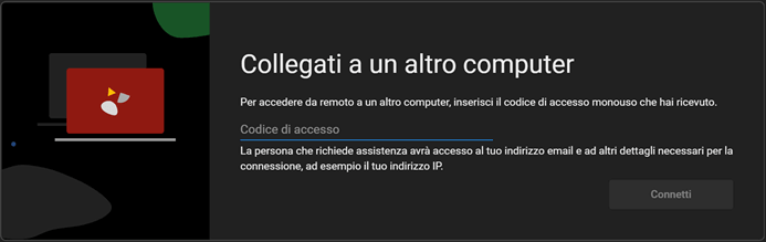 Accedi Con Il Codice A Desktop Remoto