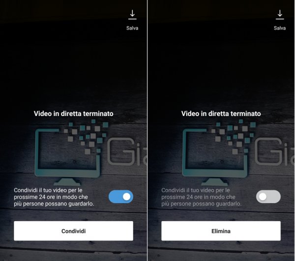 come salvare dirette di instagram