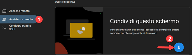 Condivi Schermo Per Assistenza Remota Del Pc