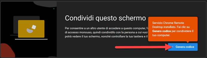 Genera Codice Per Accesso Remoto Pc
