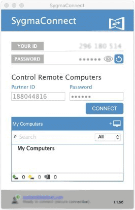 controllo remoto pc con sygmaconnect
