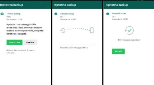 come recuperare le chat di whatsapp