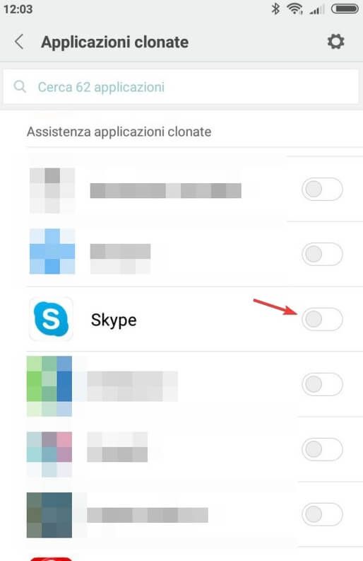 App Skype clonata