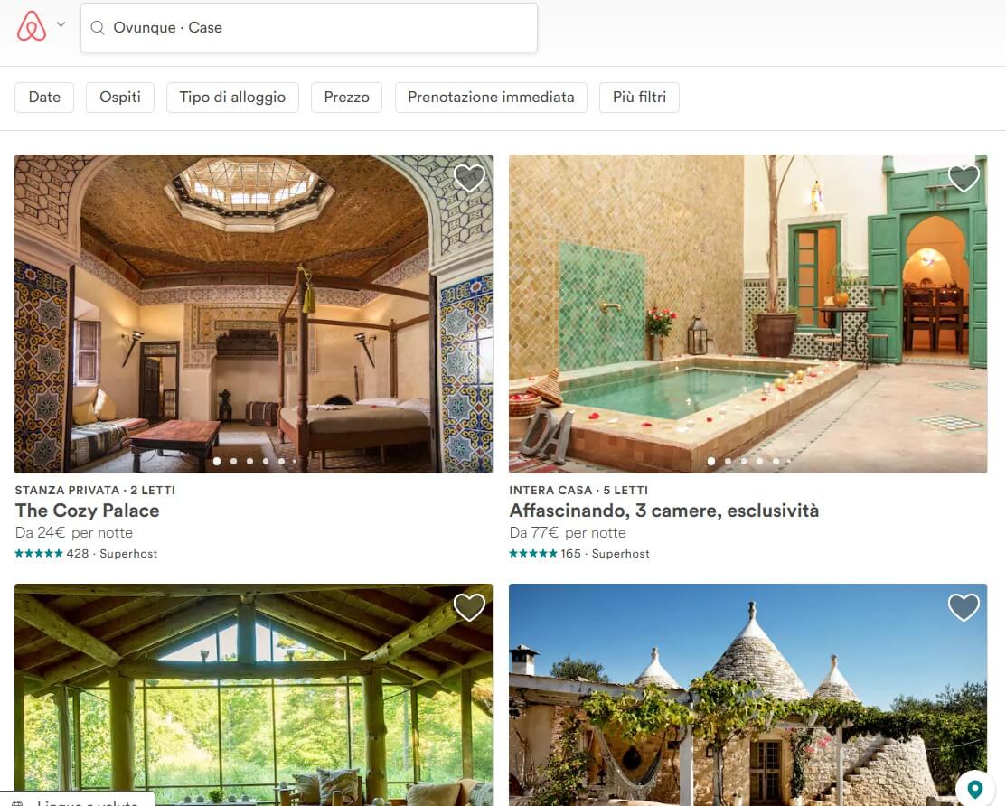 Case vacanze Airbnb