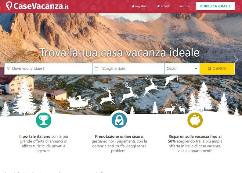 CaseVacanza migliori siti per casa vacanze