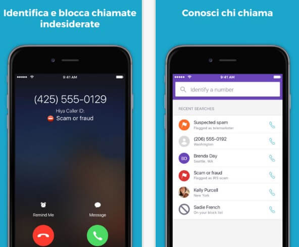 Hiya Caller ID and Block - blocca chiamate indesiderate