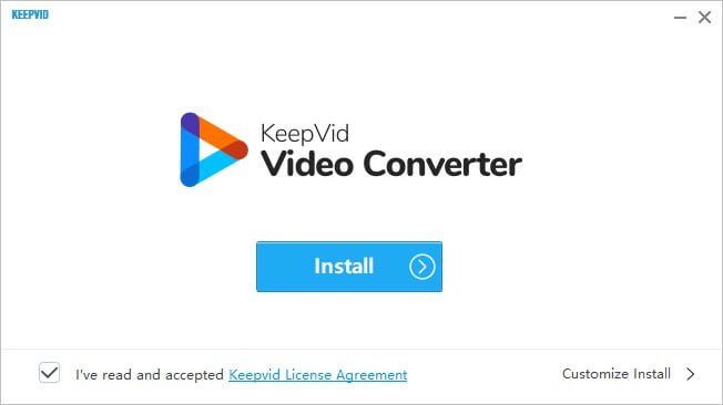 Installazione keepvid video converter