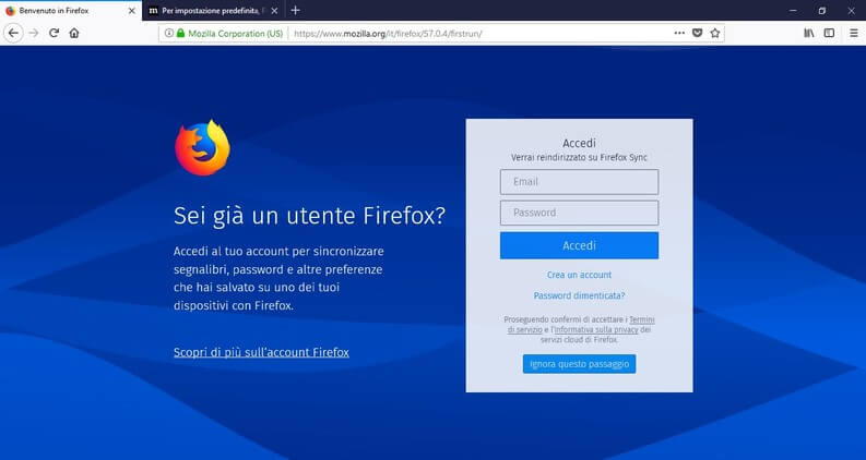 trasferire preferiti su Firefox