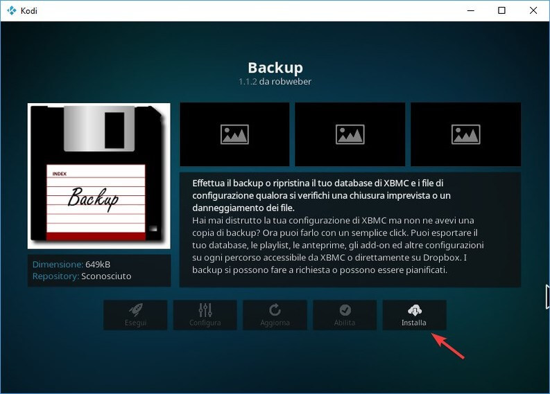 Backup Kodi