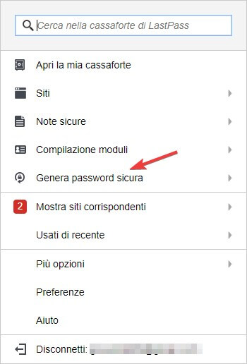 Generare password difficile