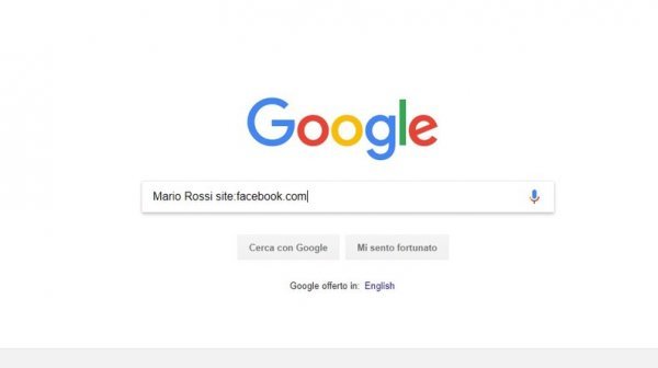 Google ricerca utente facebook senza login