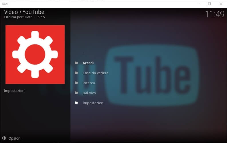 addon Kodi YouTube