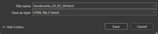 Salva Html Con I Preferiti Chrome
