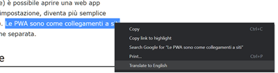 Tradurre Desktop Partial Translate