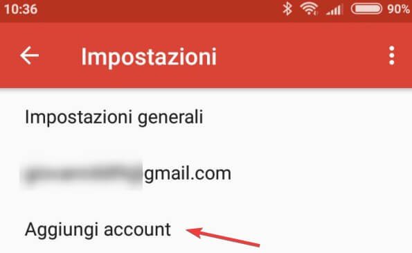 Aggiungi account aruba gmail