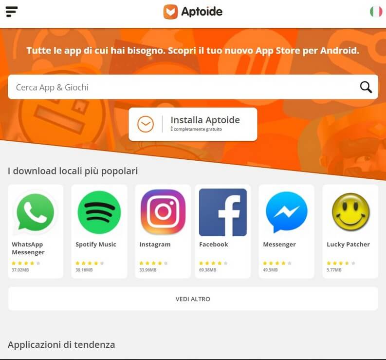 Aptoide app store android apk