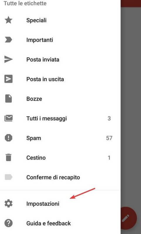 Impostazioni Gmail