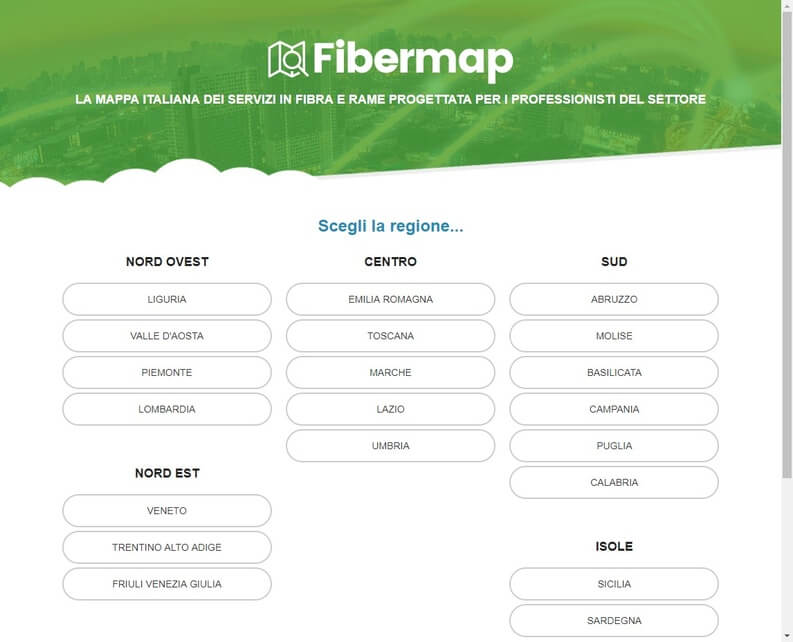 Verifica la copertura fibra con Fibermap