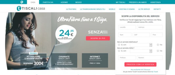 Verifica la Copertura Fibra Tiscali