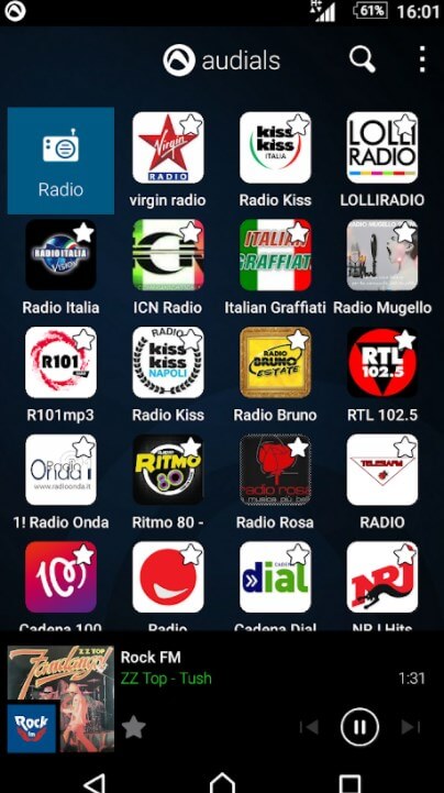 Come ascoltare la radio su internet Audials Radio