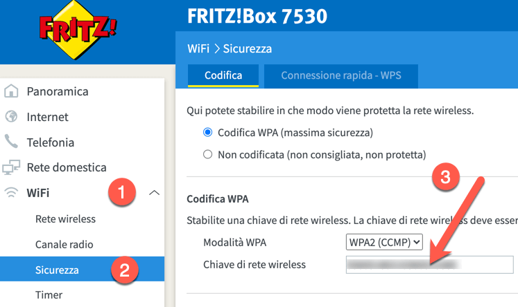 FritzBox 7530 Password Wifi