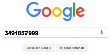 come trovare un numero con google