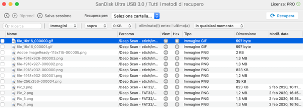 Mac e recupero immagini