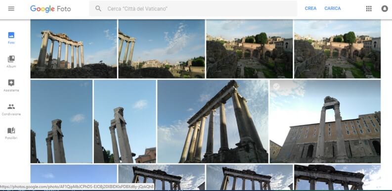 Fotoritocco online: Google Foto