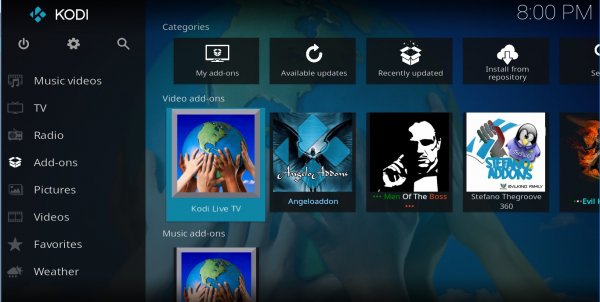 Vedere in streaming i canali Mediaset all'estero: KLTV Kodi