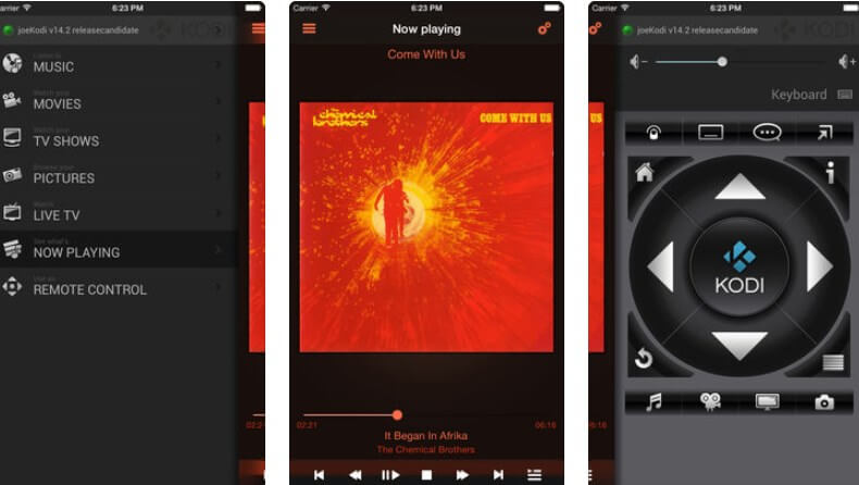 Official Kodi Remote su AppStore