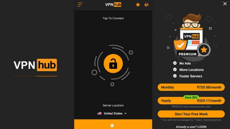 VPN gratis:VPNhub