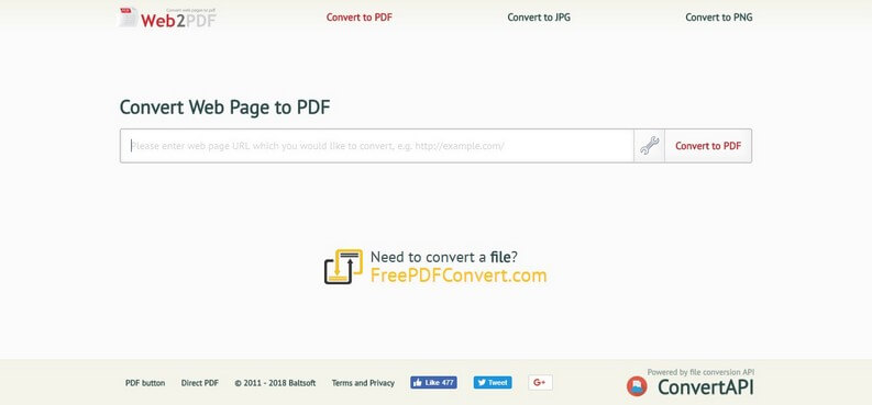 Convert Web Page to PDF: best sites