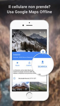 google maps e mappe offline