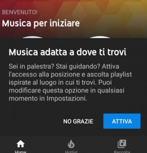 Musica adattativa YouTube Music