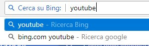 esempio di Ricerca con bing usando motore personalizzato