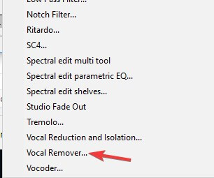 Vocal remover
