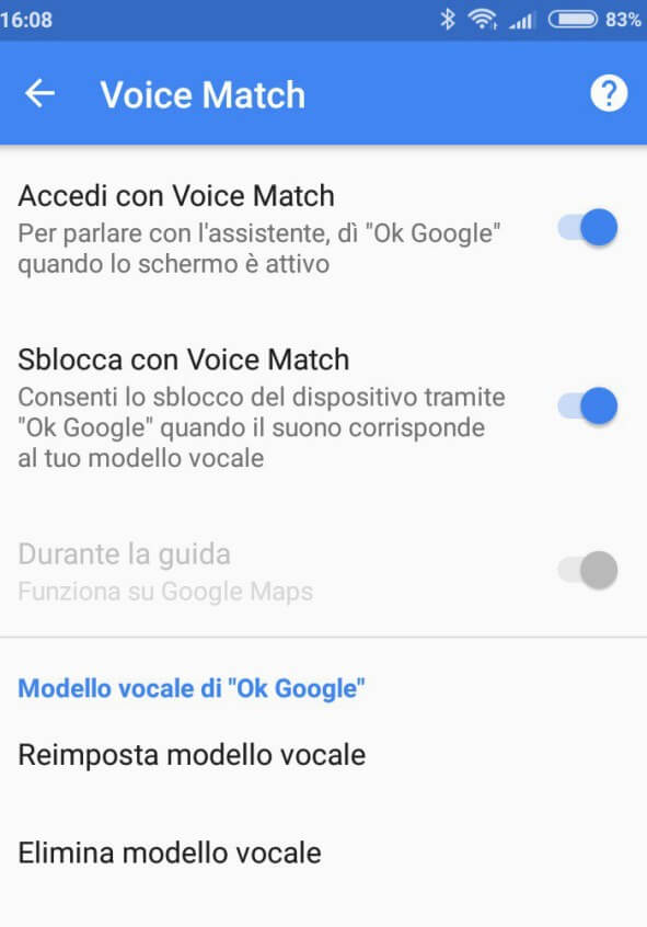 Voice Match Google