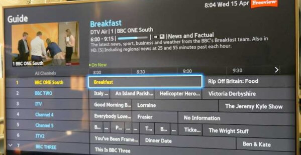 EPG Smart TV