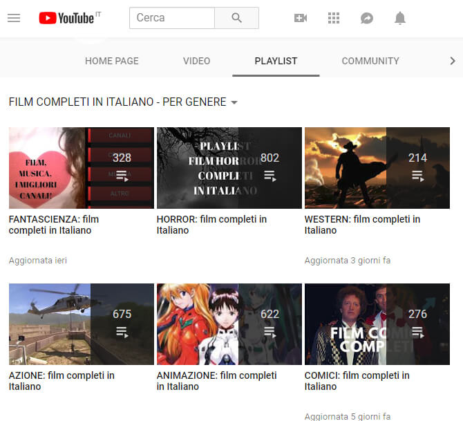 youtube film completi