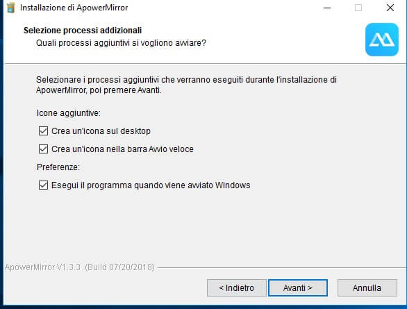 Aggiunte installer