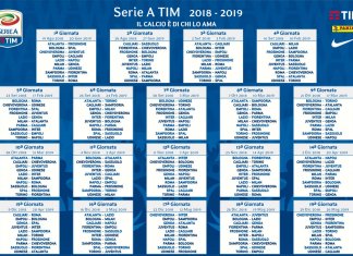Calendario serie A 2018-2019