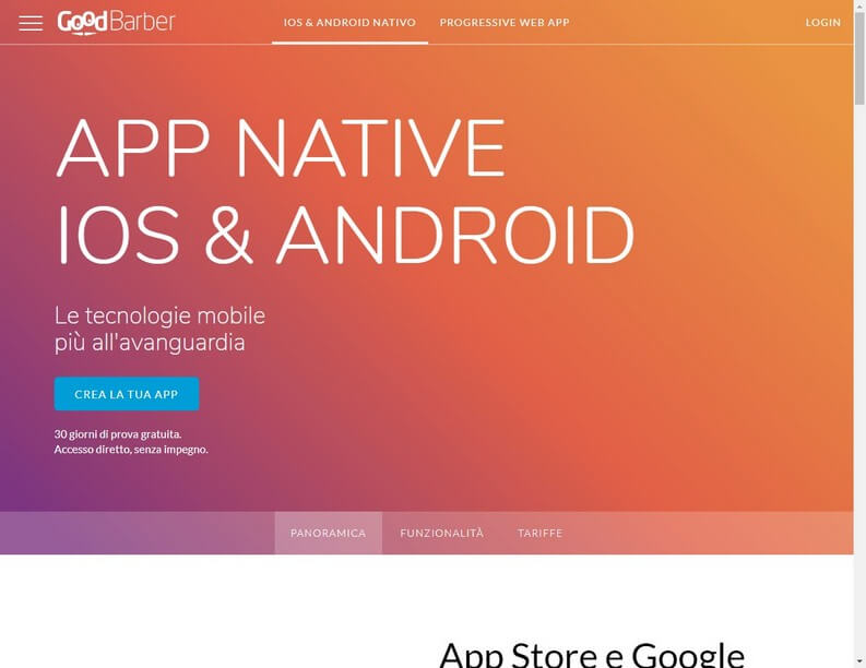 GoodBarber per creare app Android
