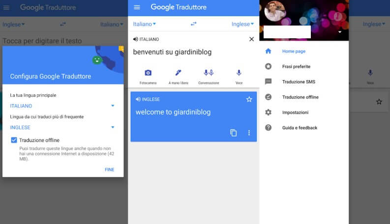 Google Traduttore app android e ios