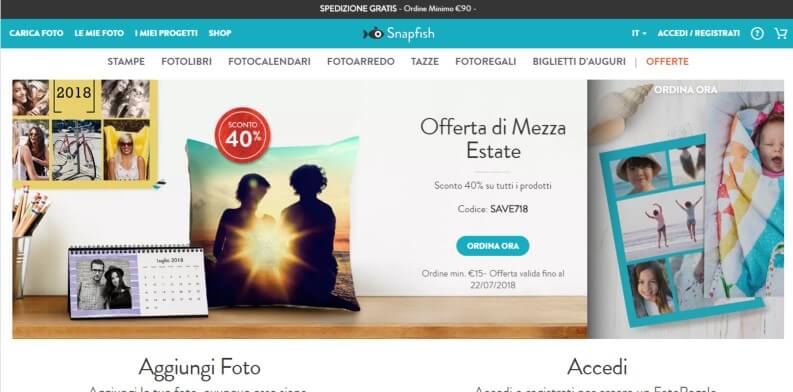 Stampa foto online SnapFish