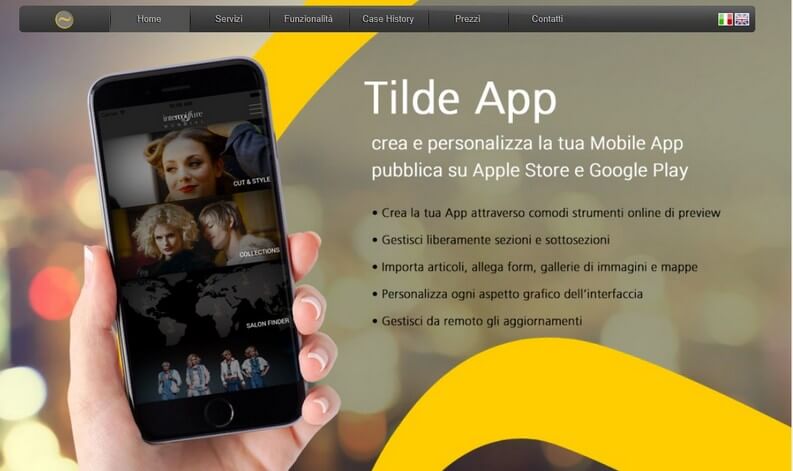 Tilde App integrazione con siti esistenti webapp HTML5