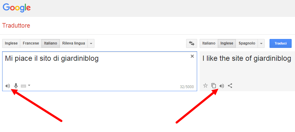 come si pronuncia un testo google translate