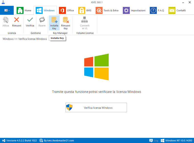 Attivazione Windows 10 con tool kms